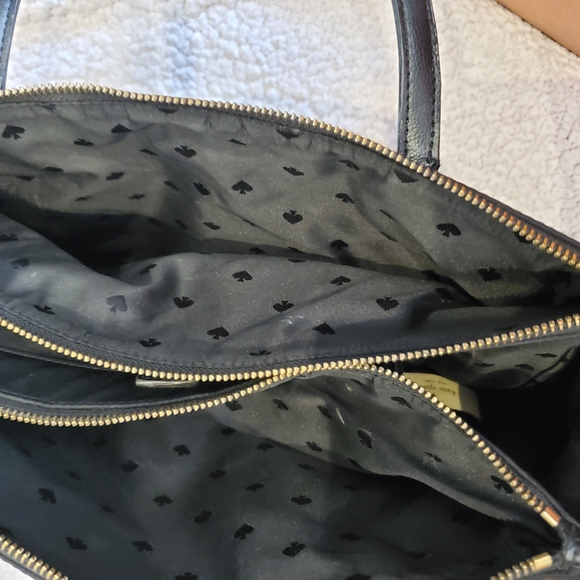 Kate Spade Black Nylon Tote with Leather Handles - Picture 4 of 8